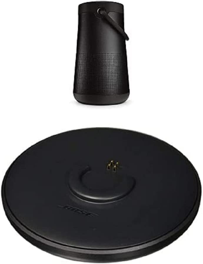 Bose SoundLink Revolve+ II Portable Bluetooth Speaker, Triple Black with Free Charging Cradle
