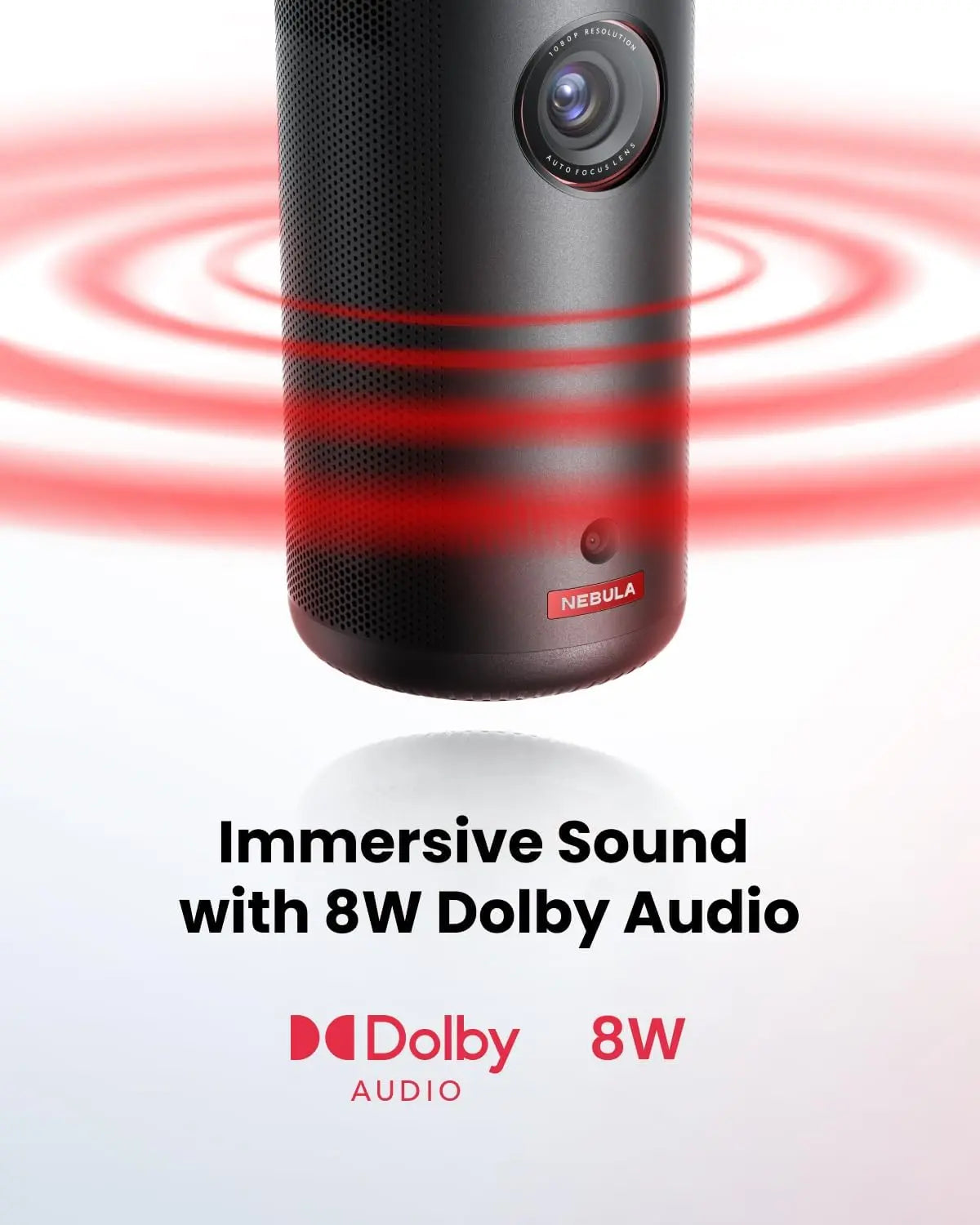 NEBULA Capsule 3 GTV Projector 1080P Smart Mini Projector with Wi-Fi, 2.5 Hours of Playtime 120-Inch Display - mobilexpress