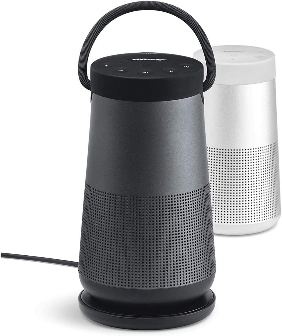Bose SoundLink Revolve+ II Portable Bluetooth Speaker, Triple Black with Free Charging Cradle
