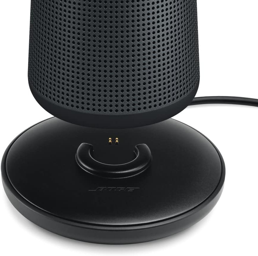 Bose SoundLink Revolve+ II Portable Bluetooth Speaker, Triple Black with Free Charging Cradle