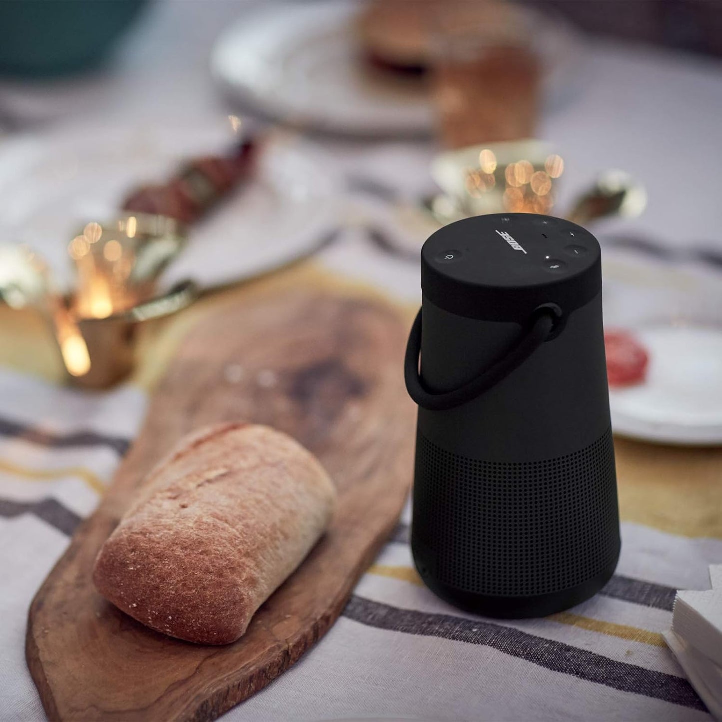 Bose SoundLink Revolve+ II Portable Bluetooth Speaker, Triple Black with Free Charging Cradle