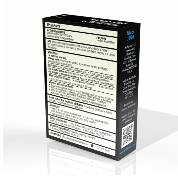 STUD 100 Delay Spray Male Genital Desensitizer Spray Stud 100