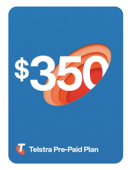 Telstra Prepaid $350 – Premium 12-Month Prepaid Plan with Australia’s Best Coverage mobilexpress