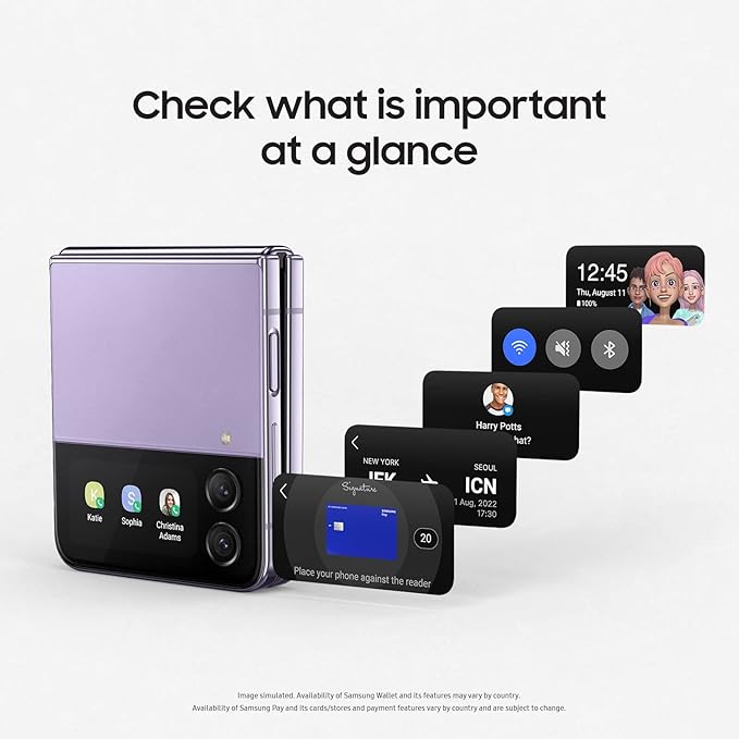 BNIB Samsung Galaxy Z Flip4 128GB Bora Purple Mobile Phone 11901277686