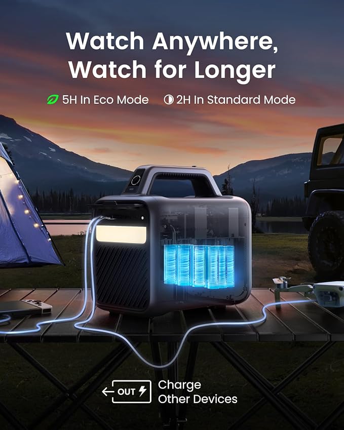 NEBULA by Anker Mars 3 Outdoor Portable Projector 1080p, Up to 5 Hours Black