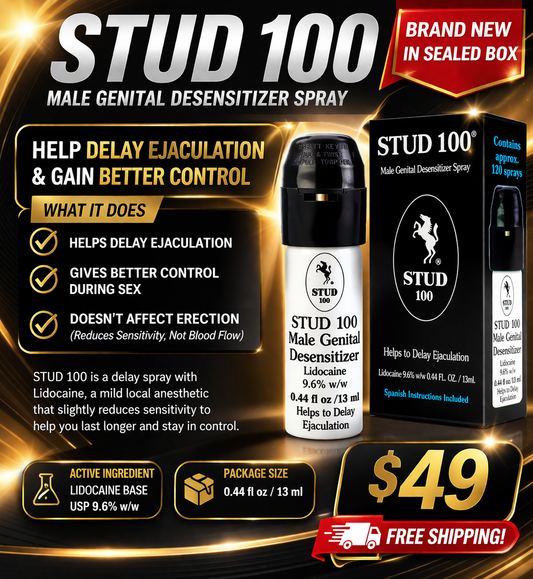 STUD 100 Delay Spray Male Genital Desensitizer Spray Stud 100