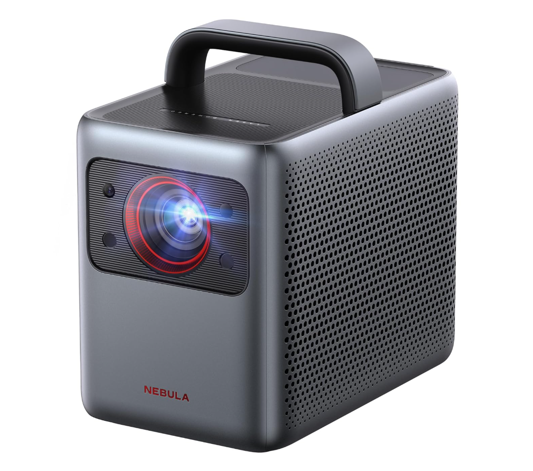 NEBULA by Anker Cosmos Laser 4K Projector (Upgraded), 2200 ANSI Lumens, Android TV 10.0 with Dongle, Autofocus, Auto Keystone Correction, Screen Fit, Home Theater Projector with Wi-Fi & Bluetooth.